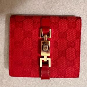 Red Gucci Jackie wallet